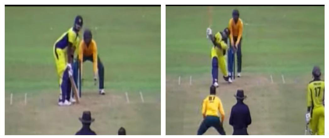 තිසරගෙන් හයේ පහරවල් 6ක් (Video)